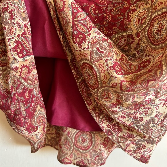 Red V-Neck Dress - Picture 4 of 4